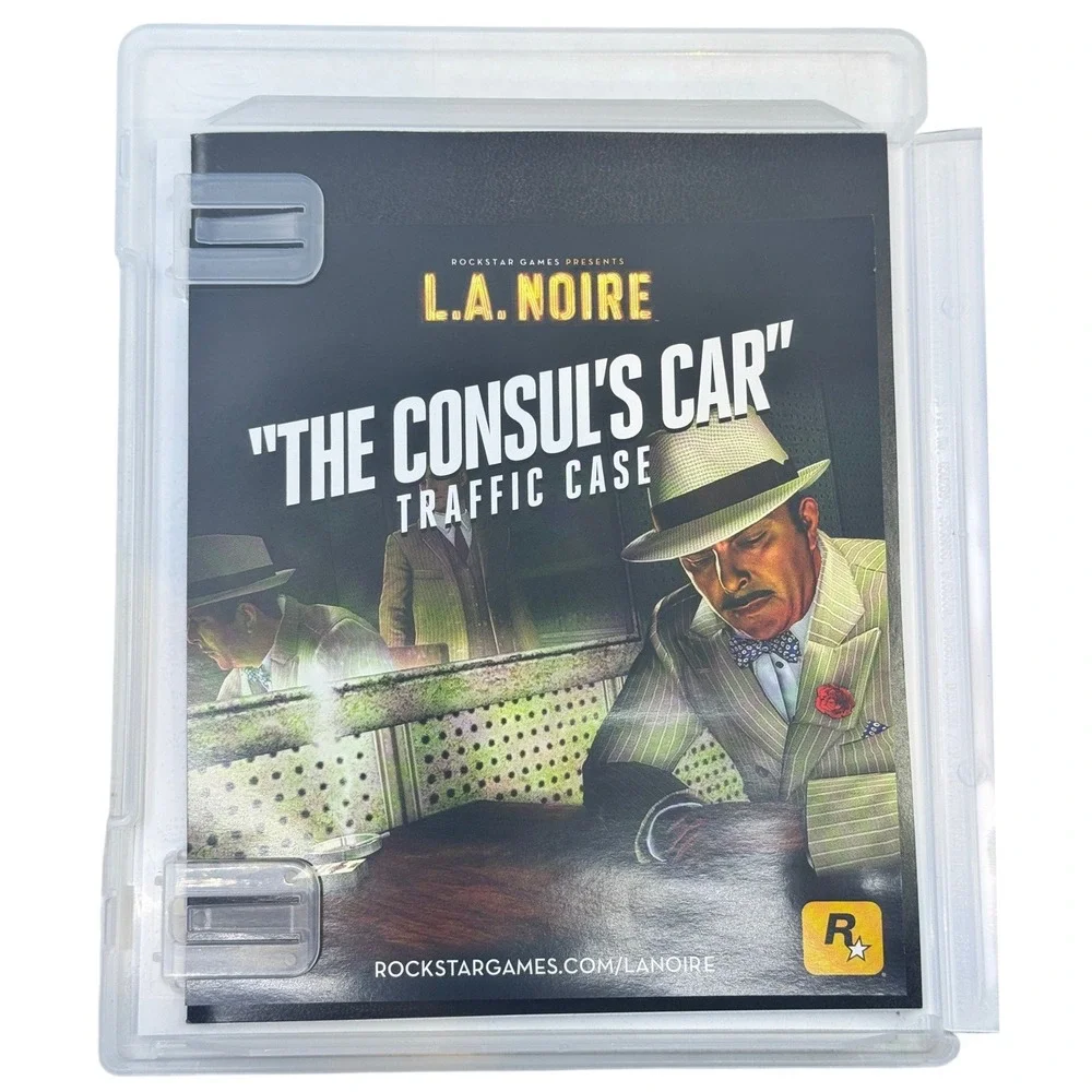 LA Noire Sony PlayStation 3 PS3 Rockstar Games The Consuls Car Traffic Case